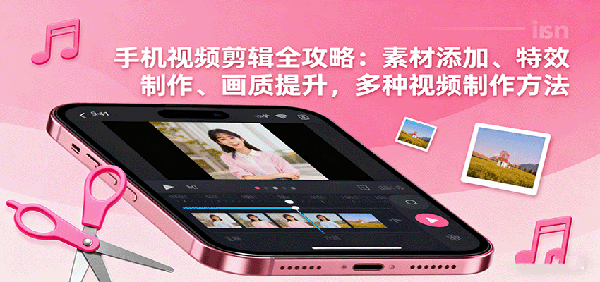 手机视频剪辑全攻略：素材添加、特效制作、画质提升，多种视频制作方法-网创猫