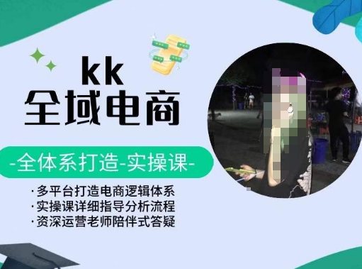 KK全域电商,全体系打造实操课,多平台打造电商逻辑体系-网创猫