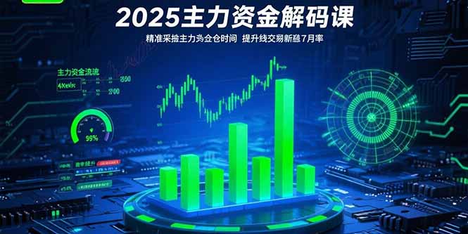 2025主力资金解码课：精准捕捉主力建仓时机，提升短线交易胜率(更新7月)-网创猫