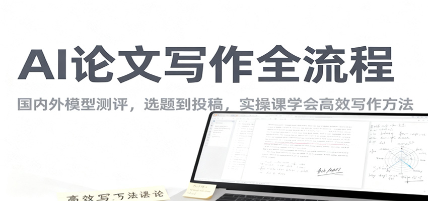 AI论文写作全流程，国内外模型测评，选题到投稿，实操课学高效写作方法-网创猫