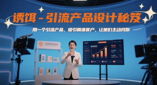 诱饵-引流产品设计秘笈，用一个引流产品，吸引精准客户，让他们主动找你-网创猫