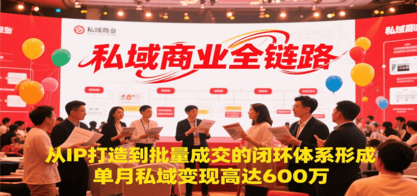 私域商业全链路，从IP打造到批量成交的闭环体系形成，单月私域变现600万-网创猫