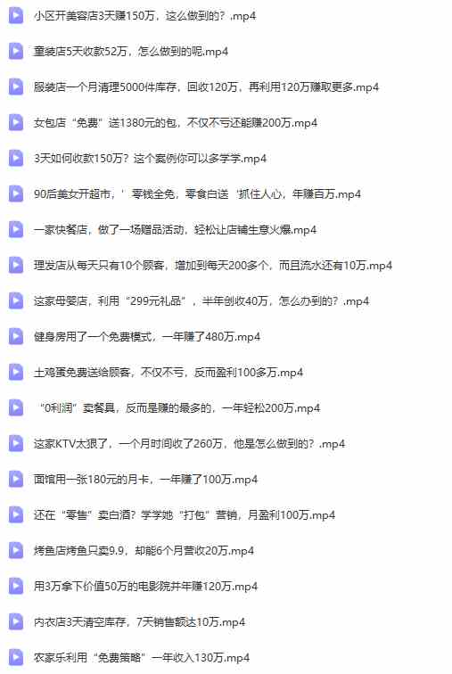 图片[2]-（9607期）真实有效391套商业模式，年入几十到几百万案例解析（电子书+视频+图文）-网创猫