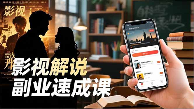Tk影视解说副业速成课，软件安装、全流程实操、爆款预设，新手两周变现-网创猫