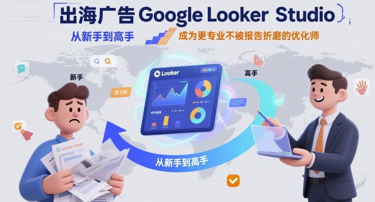 出海广告Google Looker Studio从新手到高手，成为更专业不被报告折磨的优化师-网创猫