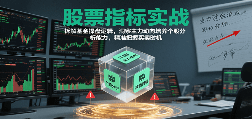 股票指标实战，基金操盘逻辑拆解，洞察主力动向培养个股分析能力把握买卖时机（更新）-网创猫