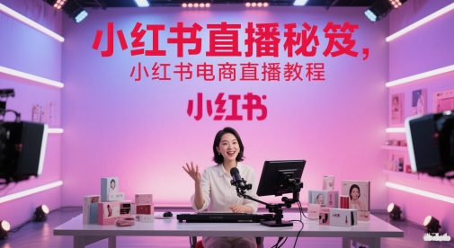 小红书直播秘笈，小红书电商直播教程-网创猫