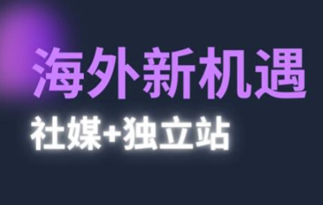 2025出海新机遇(社媒+独立站)，海外新机遇，实现独立站的高效运营与出海-网创猫