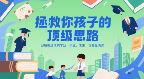 付费文章：拯救你孩子的顶级思路，彻底聊透他的学业、事业、未来，含金量满满-网创猫