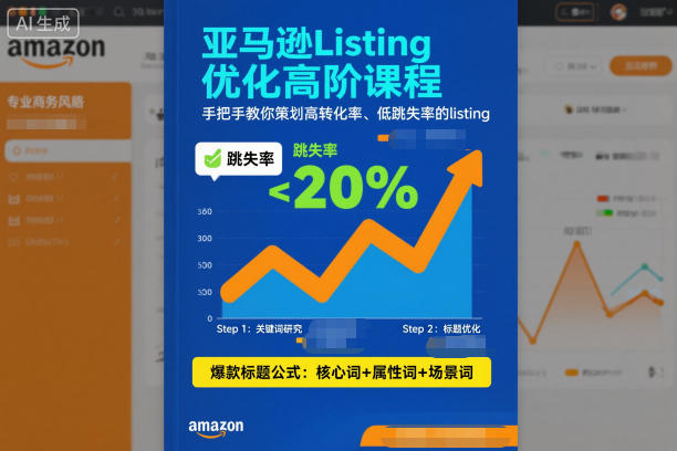 亚马逊Listing优化高阶课程，手把手教你策划高转化率、低跳失率的listing-网创猫