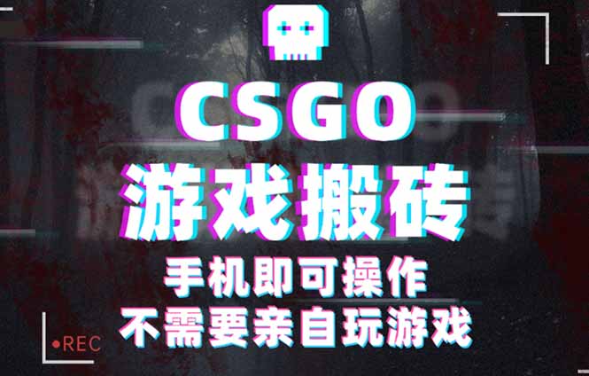 CSGO游戏挂机捡漏，单日扫货500+，年底小高峰上车可吃肉，手机即可操作…-网创猫