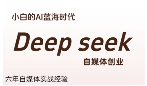 普通人利用Deepseek自媒体创业，零基础友好，小白的AI蓝海时代-网创猫