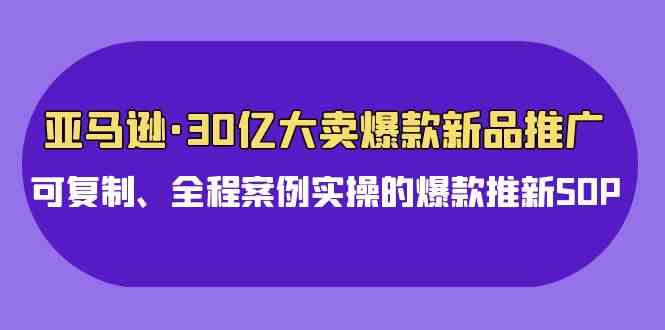 （9944期）亚马逊30亿·大卖爆款新品推广，可复制、全程案例实操的爆款推新SOP-网创猫