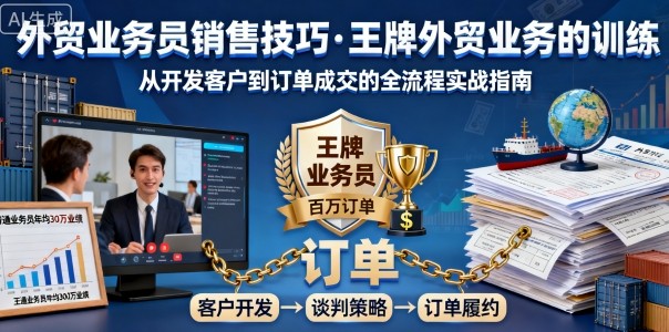 外贸业务员销售技巧，王牌外贸业务的训练-网创猫