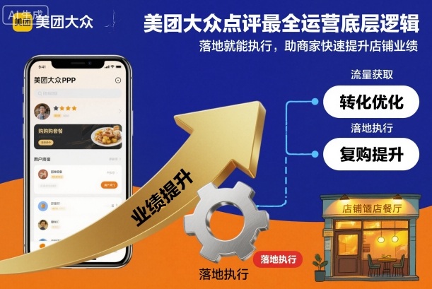 美团大众点评最全运营底层逻辑，落地就能执行，助商家快速提升店铺业绩-网创猫