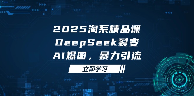 2025 淘系精品课，DeepSeek 裂变，AI 爆图，暴力引流-网创猫