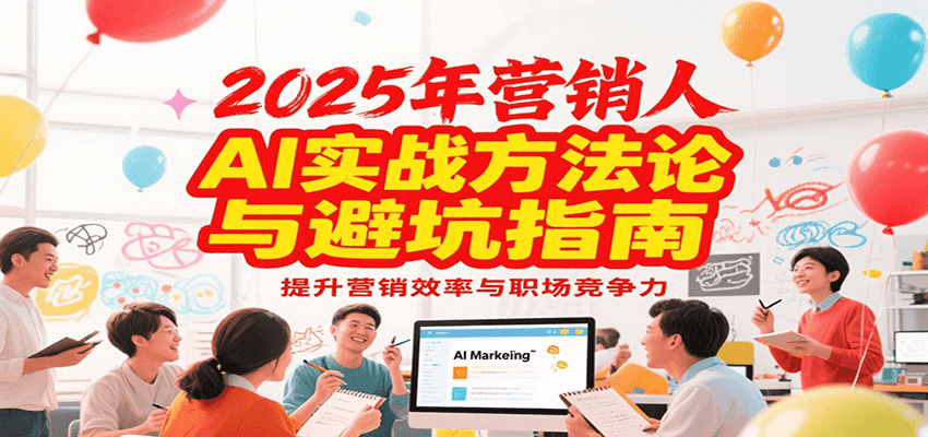 2025年营销实战方法论与避坑指南，利用AI提升营销效率与职场竞争力-网创猫