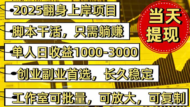 2025翻身上岸项目脚本干活，内部客户经理内部开号，单人日收益1000-300…-网创猫