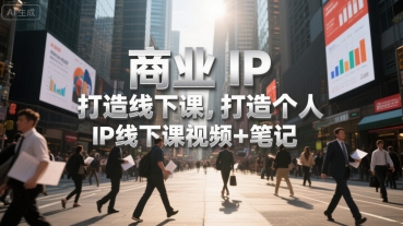 商业IP打造线下课，打造个人 IP线下课视频+笔记-网创猫