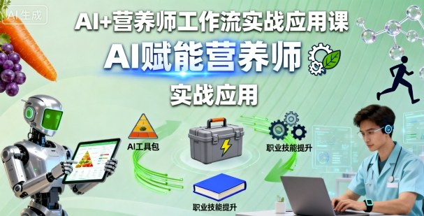 AI+营养师工作流实战应用课，AI赋能营养师-网创猫