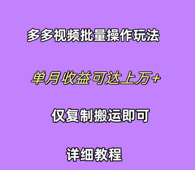 （10029期）拼多多视频带货快速过爆款选品教程 每天轻轻松松赚取三位数佣金 小白必…-网创猫