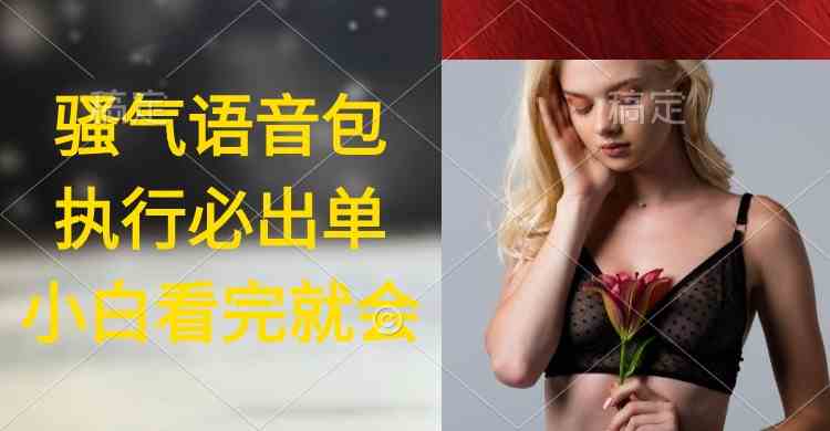 （9589期）执行就出单，日入2000+，超火骚气语音包，小白看完课程就能马上实操-网创猫