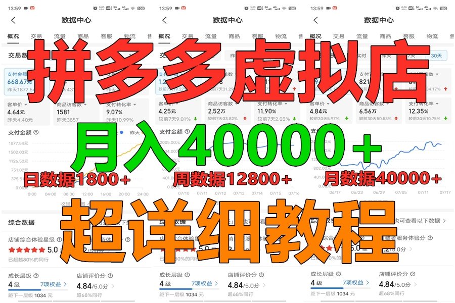 拼多多虚拟电商训练营月入40000+，全网最详细，你做你也行，暴利稳定长久-网创猫