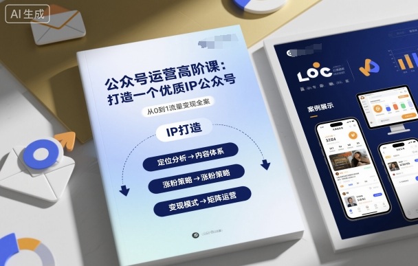 公众号运营高阶课，打造一个优质IP公众号-网创猫