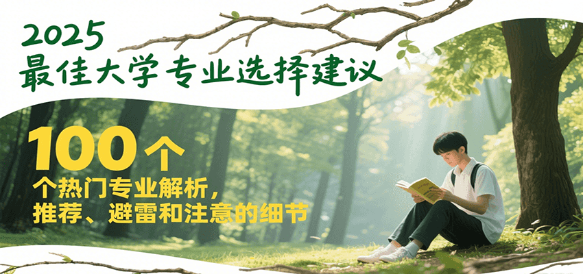 2025最佳大学专业选择建议，100个热门专业解析，推荐、避雷和注意的细节-网创猫