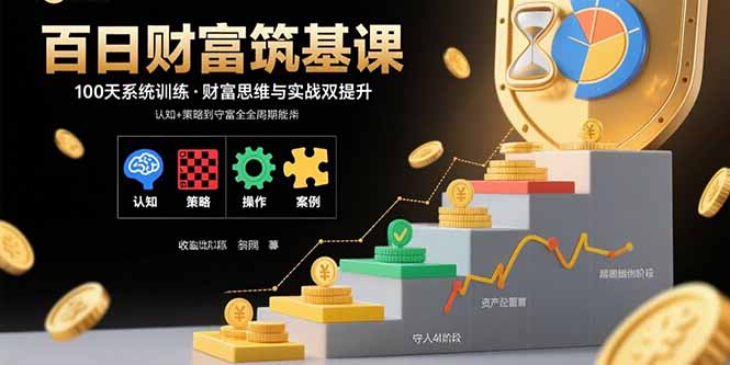 百日财富筑基课：认知+策略+实操+案例拆解  实现从创富到守富全周期能力-网创猫