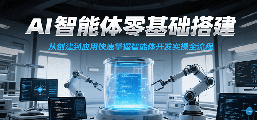 AI智能体零基础搭建实操课，从创建到应用快速掌握智能体开发全流程！-网创猫
