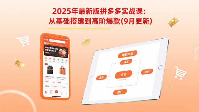 2025年最新版拼多多实战课：从基础搭建到高阶爆款（9月更新）-网创猫