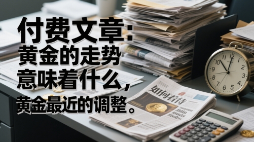 付费文章：黄金的走势意味着什么，如何看待黄金最近的调整-网创猫