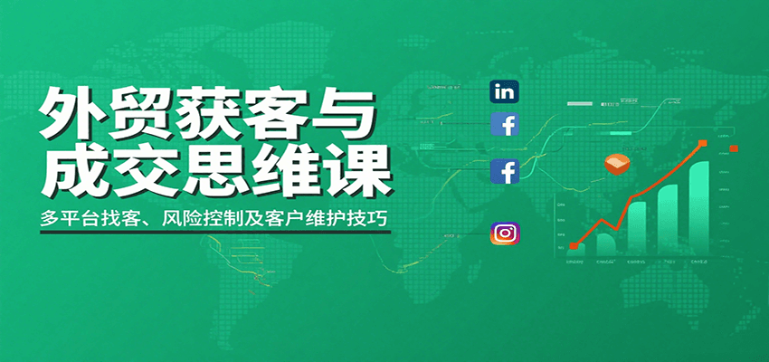 外贸获客与成交思维课：多平台找客、风险控制及客户维护技巧-网创猫