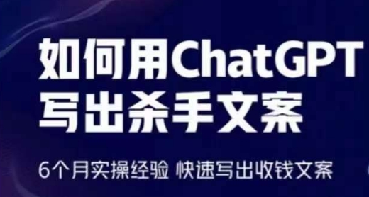 如何用ChatGPT写出杀手文案，6个月实操经验，快速写出收钱文案-网创猫