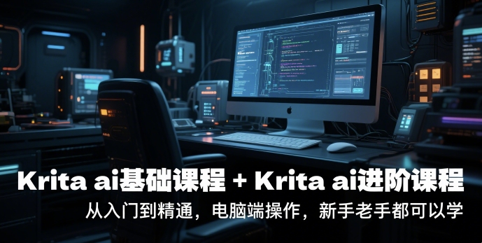 krita ai基础课程+Krita ai进阶课程，从入门到精通，电脑端操作，新手老手都可以学-网创猫