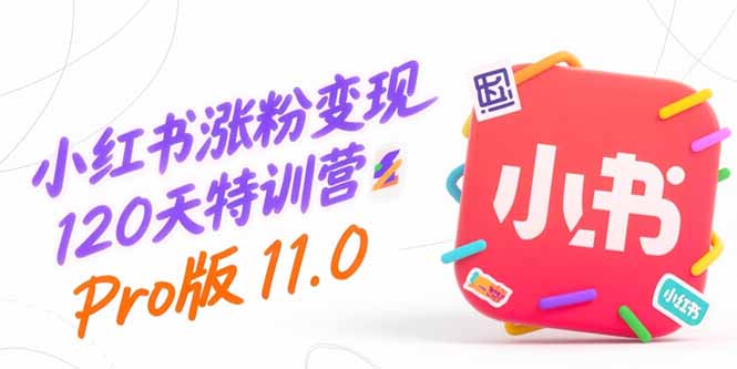 小红书涨粉变现120天特训营Pro版11.0：从0到1掌握平台运营,内容制作和变现-网创猫