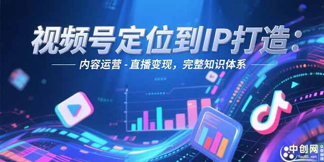 视频号定位到IP打造：账号搭建-内容运营-直播变现，完整知识体系-网创猫