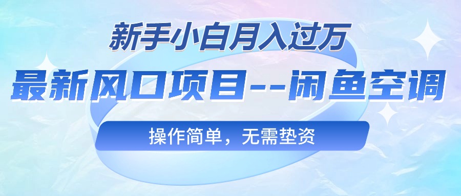 （10767期）最新风口项目—闲鱼空调，新手小白月入过万，操作简单，无需垫资-网创猫