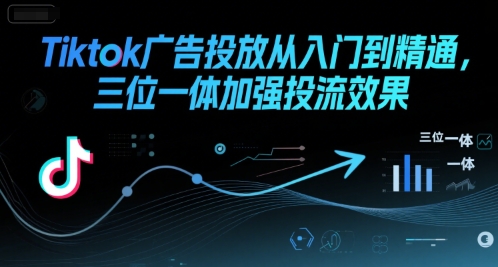 Tiktok广告投放从入门到精通，三位一体加强投流效果-网创猫