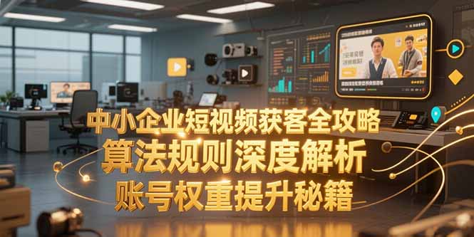 中小企业短视频获客全攻略，算法规则深度解析，账号权重提升秘籍-网创猫