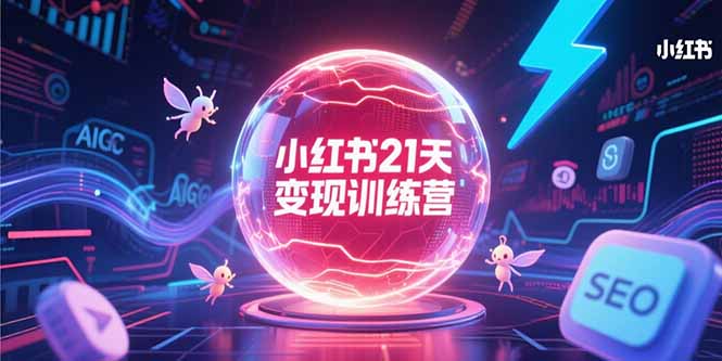 小红书21天变现训练营，AIGC工具高效应用，SEO优化核心技巧-网创猫