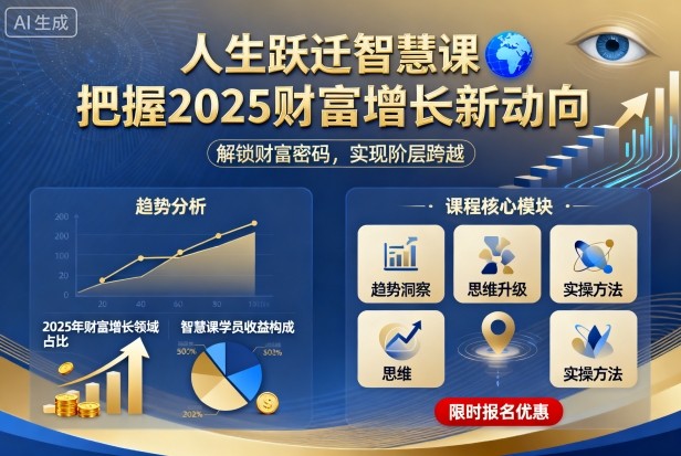 人生跃迁智慧课,把据2025财富增长新动向-网创猫