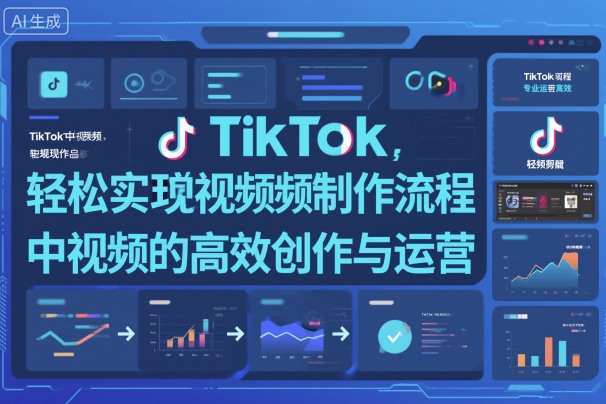 TikTok中视频制做流程，轻松实现Tk中视频的高效创作与运营-网创猫