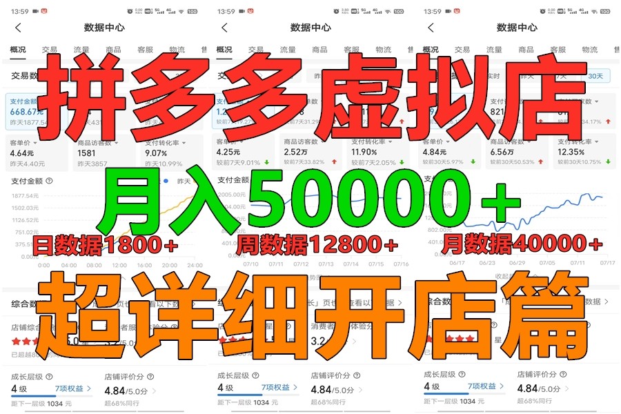 拼多多虚拟电商训练营月入40000+你也行，暴利稳定长久，副业首选-网创猫