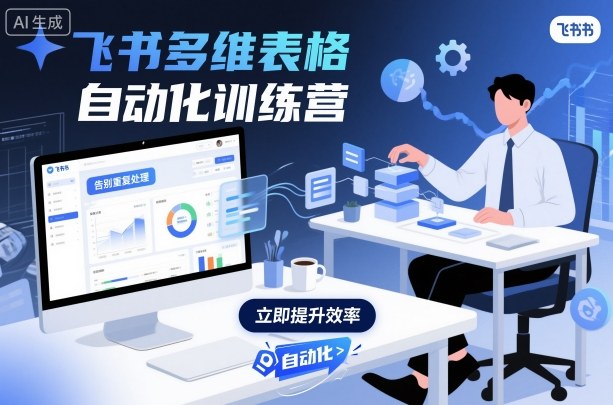 飞书多维表格自动化训练营，手把手教你告别重复处理，用多维表格开启高效办公新模式-网创猫