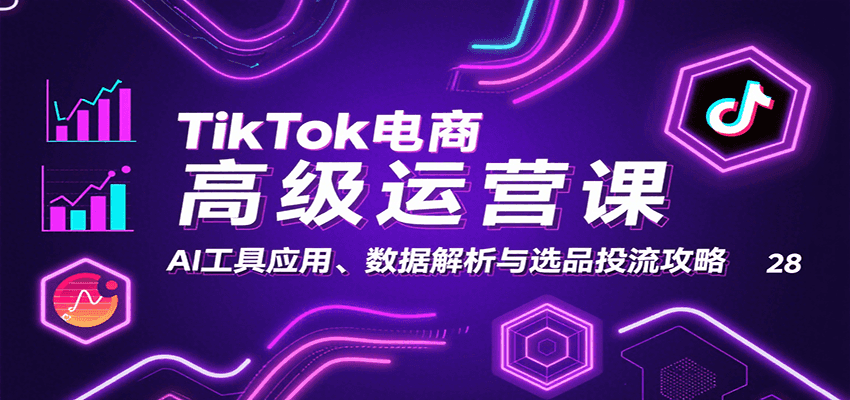 TikTok电商高级运营课：AI工具应用、数据解析与选品投流攻略-网创猫