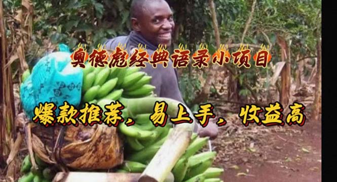 （11030期）奥德彪经典语录小项目，爆款推荐，易上手，收益高-网创猫