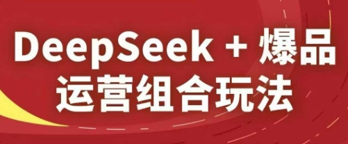 DeepSeek+爆品运营组合玩法，2025淘系精品课-网创猫