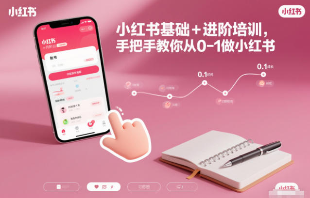 小红书基础+进阶培训，手把手教你从0-1做小红书-网创猫